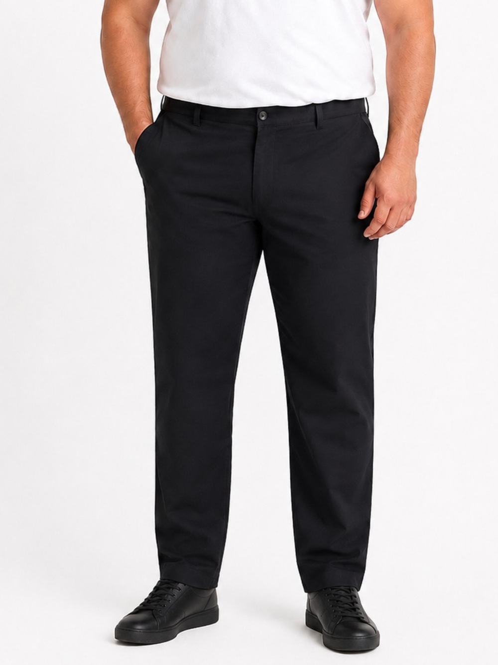 Amazon Essentials NWT black Classic fit pants men’s 46 x 34 big & tall